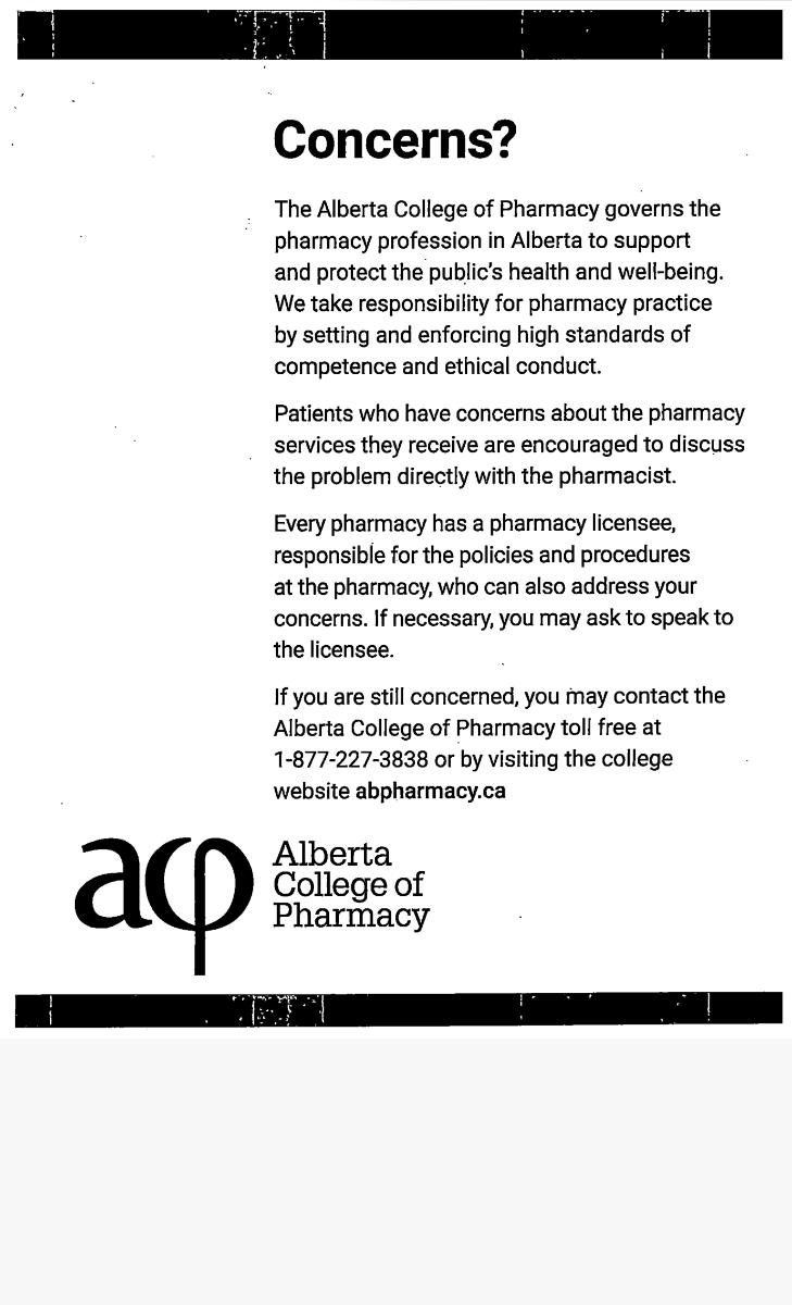 Pharmacy-concerns